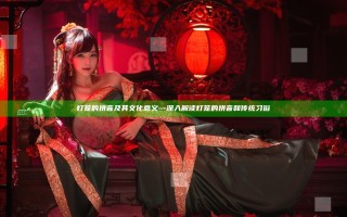 灯笼的拼音及其文化意义—深入解读灯笼的拼音和传统习俗